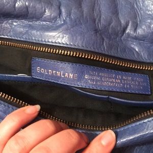 Leather Goldenlane electric ⚡️ blue purse 👛